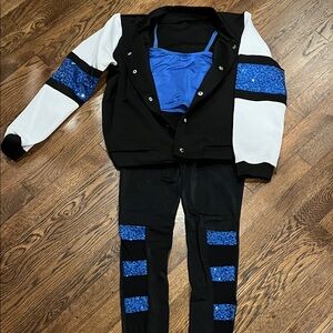Weissman Black and Blue Dance Costume